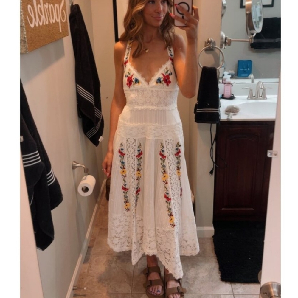 **ONLY 1 XL Left**Free People Keila Midi Dress - Picture 3 of 16